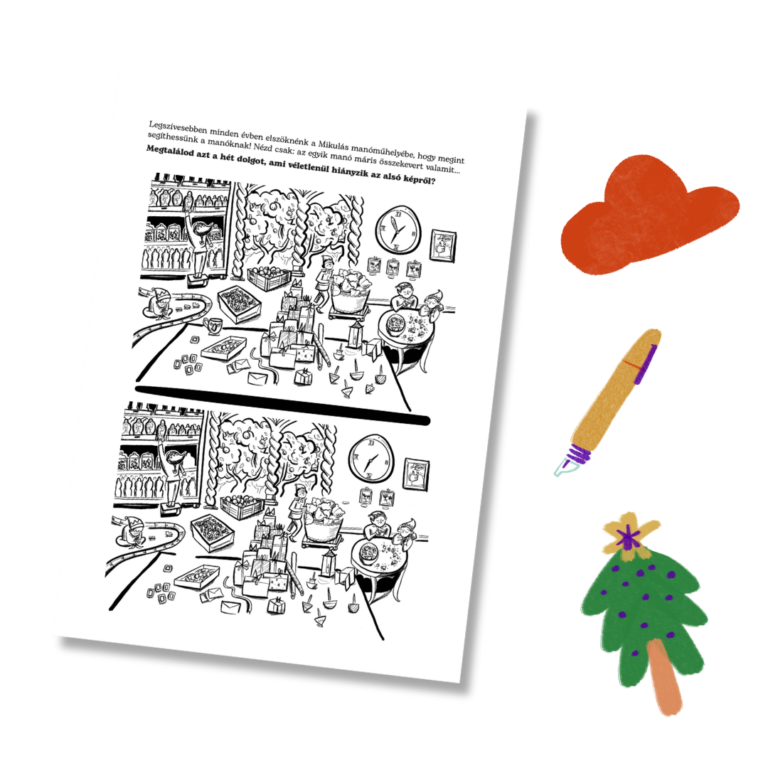 Anni és Dinó mesés foglalkoztatója a Bukkancstól – a különbség-keresős feladat