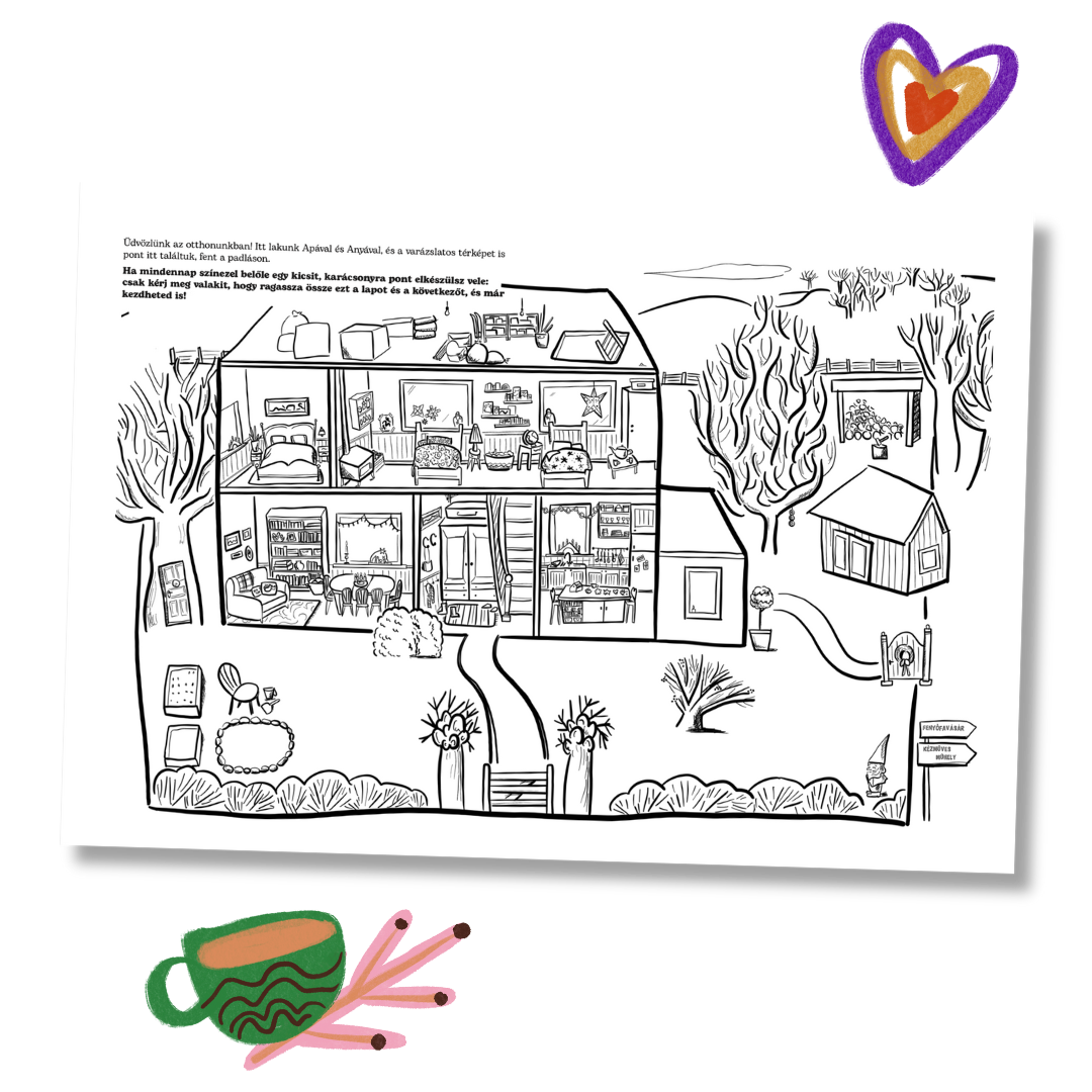 Anni és Dinó mesés foglalkoztatója a Bukkancstól – ilyen a kétoldalas színező!